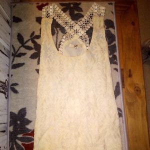 Lace tank top
